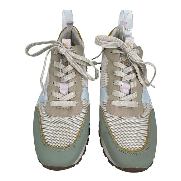 Sam and Libby Women's Randal Sneaker 11M  Bayleaf Green Lace Up Vegan Pastel - Picture 5 of 16